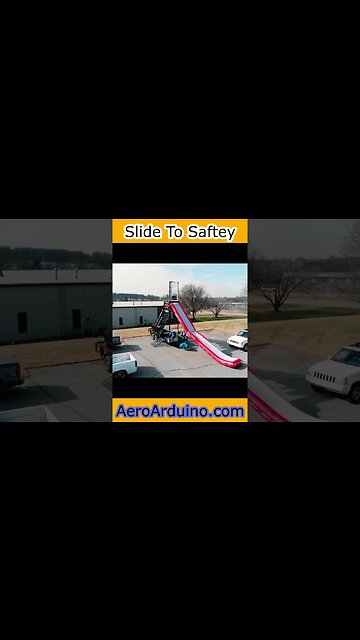 Pilot Brings Escape Slides To Buildings #Aviation #Flying #AeroArduino