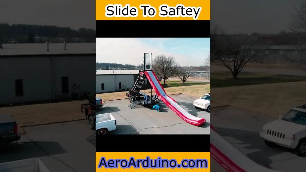 Pilot Brings Escape Slides To Buildings #Aviation #Flying #AeroArduino