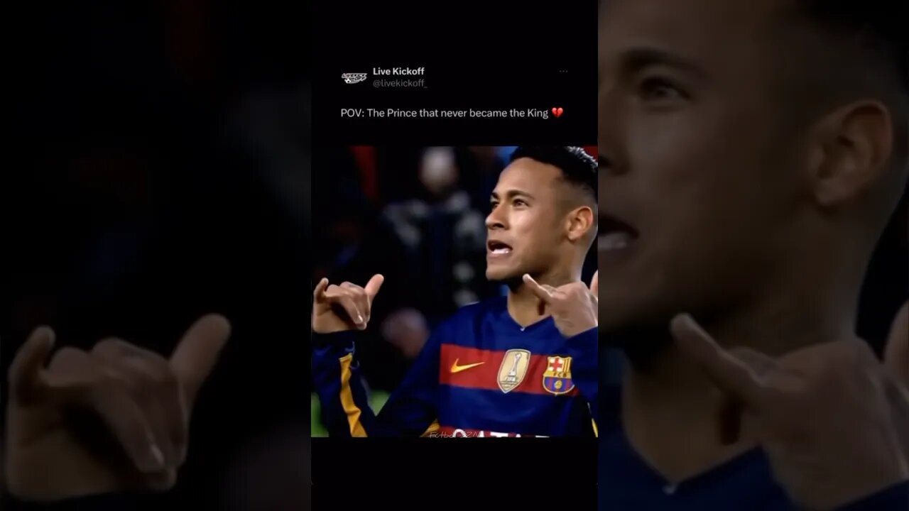 Neymar… the Prince that never became KING 👑 #shorts #neymar #footballedits
