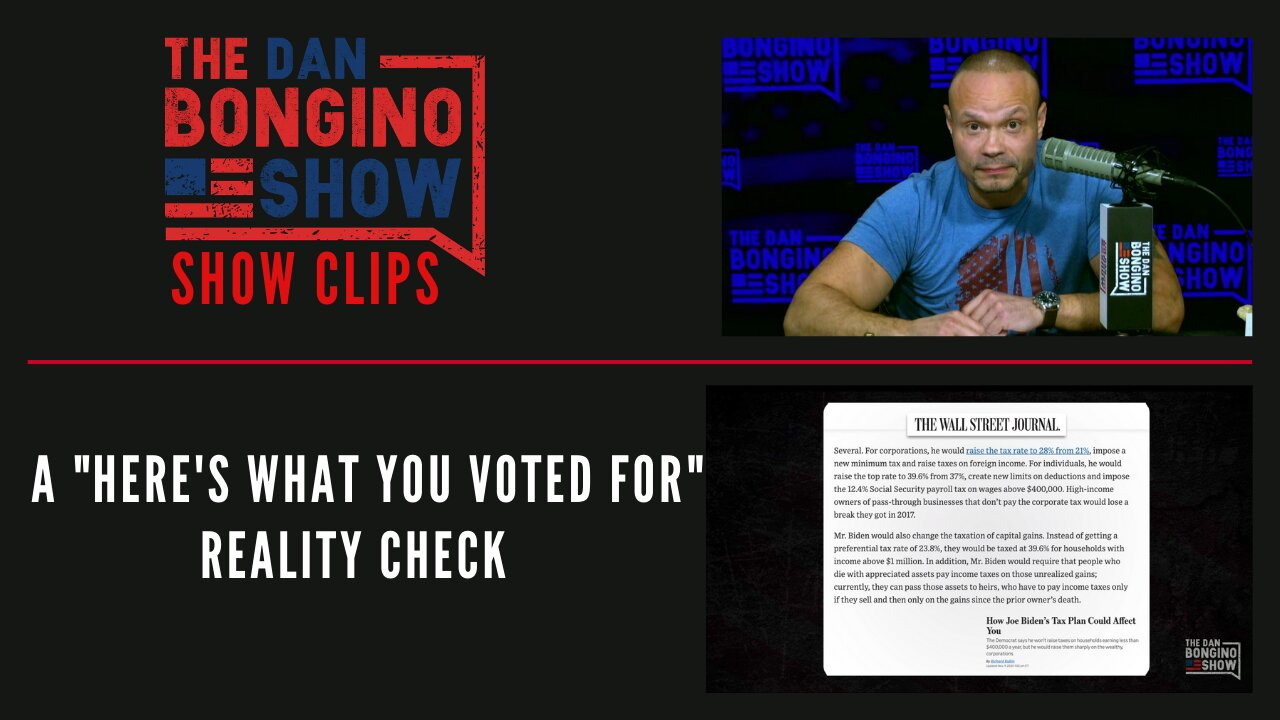 A "Here's What You Voted For" Reality Check - Dan Bongino Show Clips