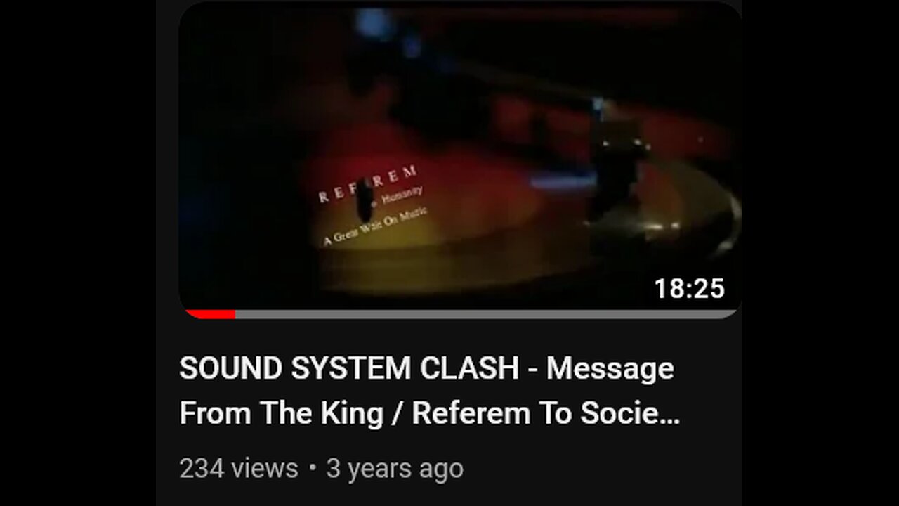 SOUND SYSTEM CLASH - Message From The King _ Referem To Society - (Feat. I Roy Vs Prince Fari)