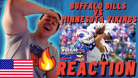 IRISH GUY REACTS TO GAME OF THE YEAR? Buffalo Bills vs. Minnesota Vikings | Week 10 Game Highlights