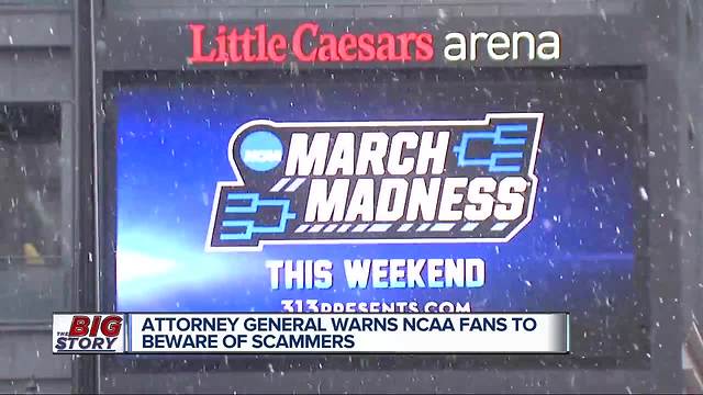 Michigan AG warns of fake March Madness tickets ahead of games at Little Caesars Arena