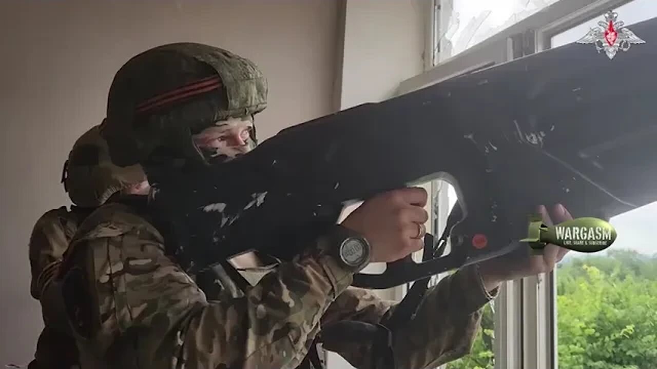 Russian drone jamming 'gun' at work