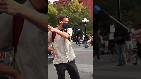 Defund The Police protester self own 😂