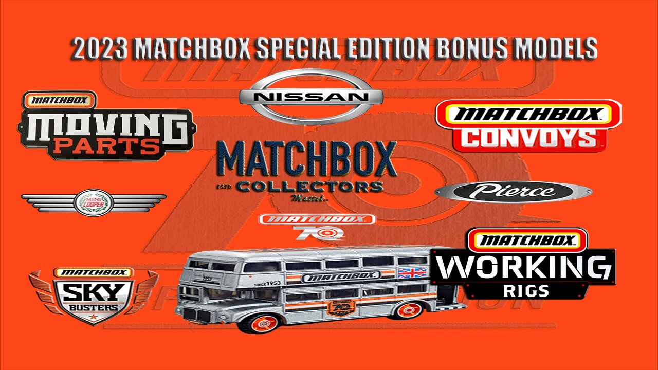 2023 MATCHBOX 70TH ANNIVERSARY BONUS MODELS