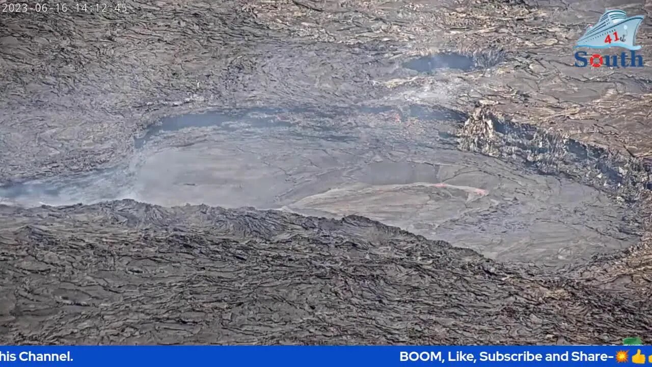 Kīlauea Volcano Live Stream - Halemaʻumaʻu crater Real Time Action. 17/06/2023.