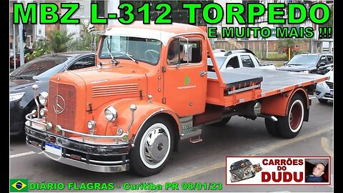 Mercedes Benz L-312 TORPEDO e muito mais - DIÁRIO FLAGRAS CARRÕES DO DUDU 08/01/23 FUSCA AZUL