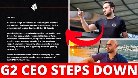 G2 CEO STEPS DOWN BECAUSE OF ANDREW TATE