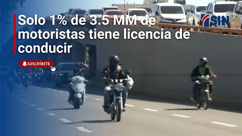 Solo 1% de 3.5 MM de motoristas tiene licencia de conducir