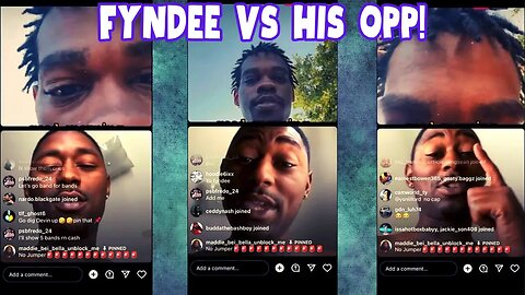 Fyndee Boy gets PRESSED by his OPPS on LIVE‼️