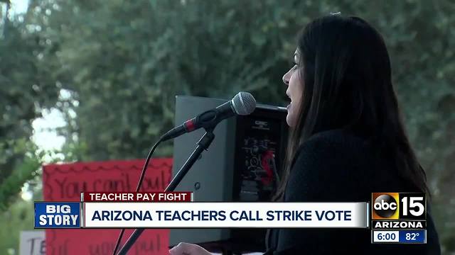 Arizona teachers call for vote to go on strike