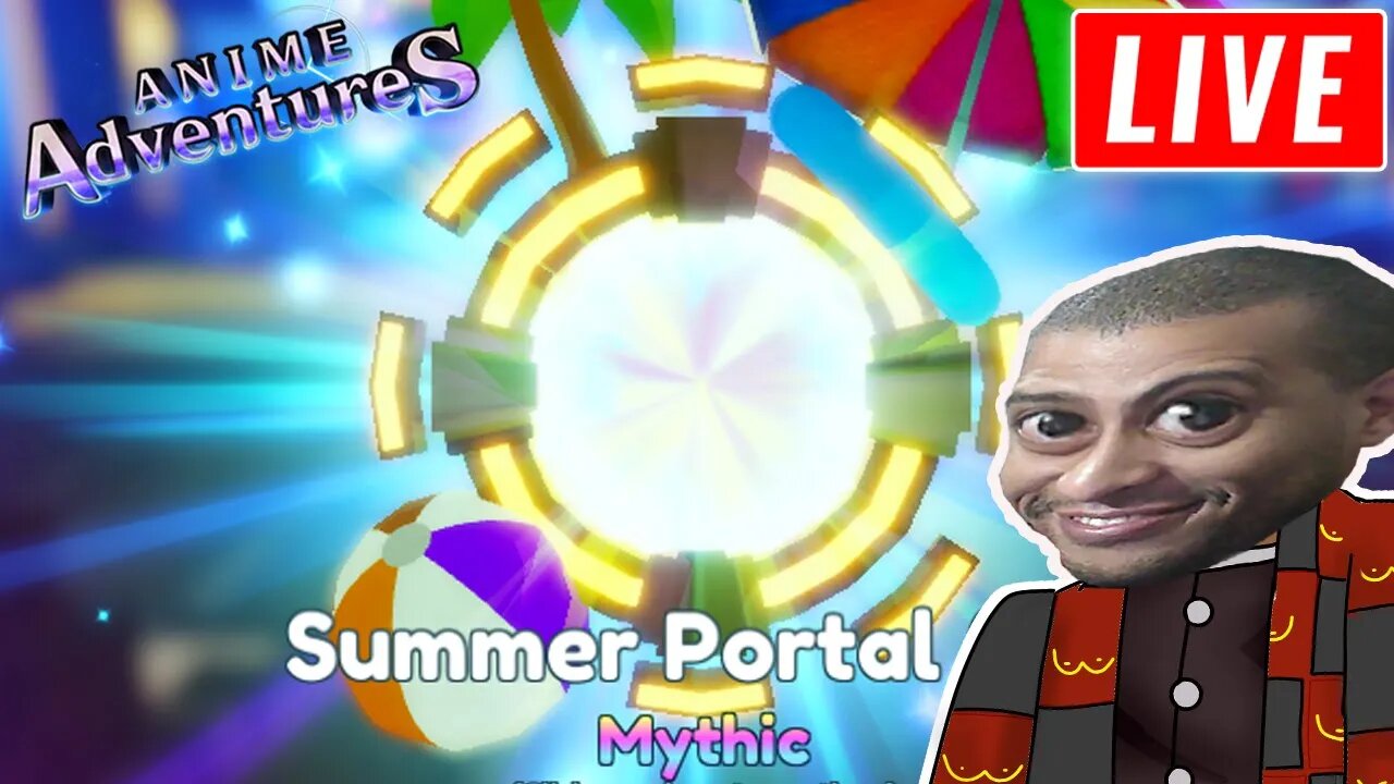 FARMZINHO DE PORTAL VERÃO E BATENDO PAPO COM O CHAT NO ANIME ADVENTURES! 👨🏽‍🦲🤪