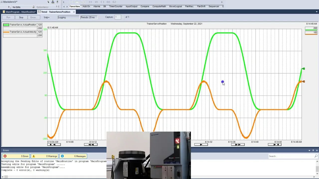 Allen-Bradley Servo Motion Instruction Profiles S-Curve vs Trapezoidal