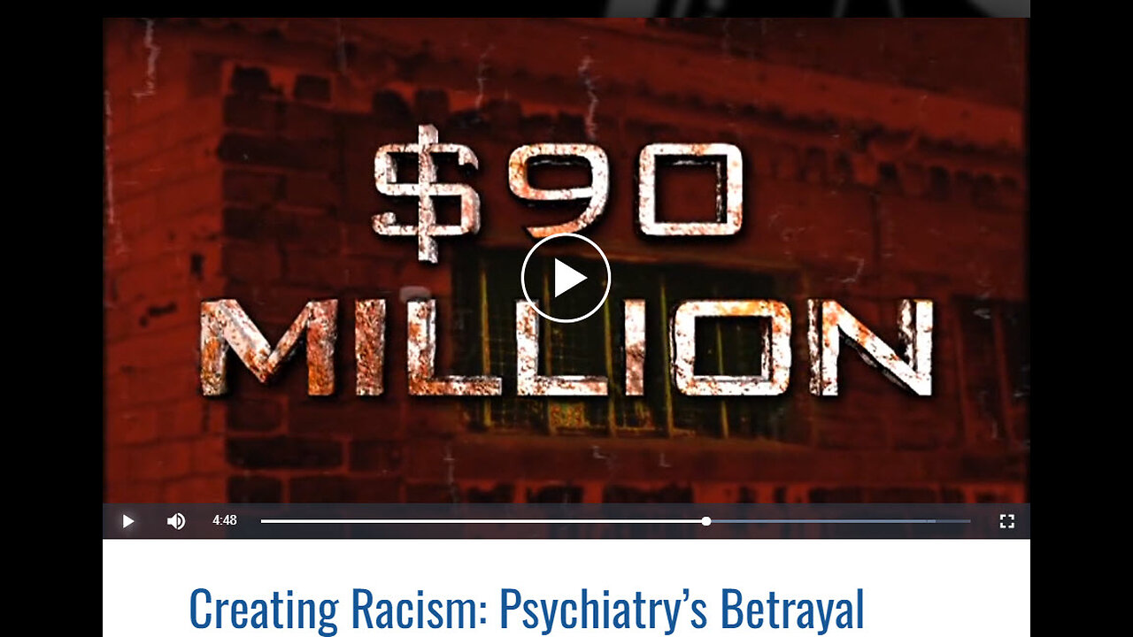 PSYCHIATRY! CREATING RACISM!