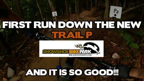 First Run down the NEW TRAIL P at Snowshoe Bike Park... it's SOOOOO GOOD!!!!