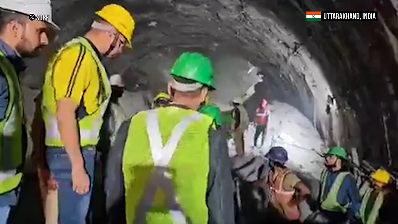 Rescuers race against time to save workers trapped in Indian tunnel