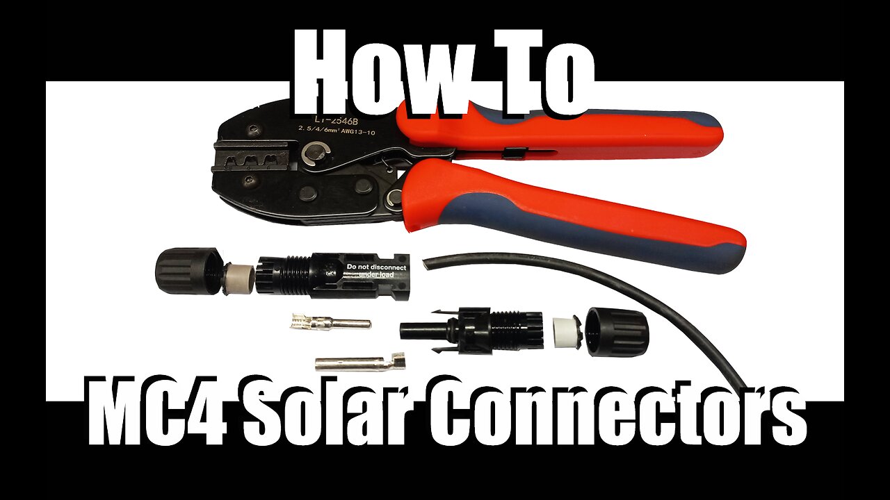 Crimp MC4 Solar Connectors On Solar 4 Cable - Solar Panels on VW Camper Vans, Caravans or House