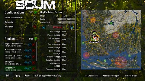 SCUM s02e33 - Adding PVP Zones to the Marmite Server on Nitrado