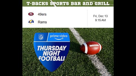 T-Backs Sports Bar and Grill Sports Schedule and Chicken Fajitas special for Friday Dec 13, 2024