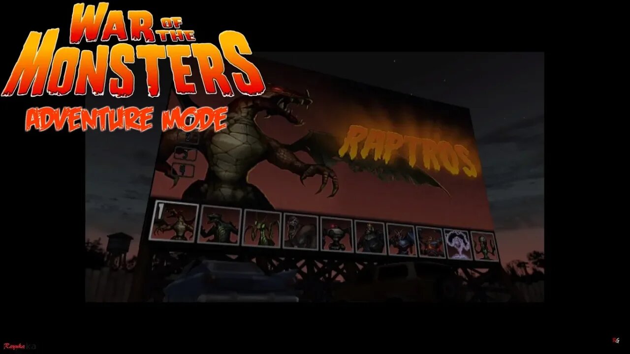 War of The Monsters: Adventure Mode - Raptros