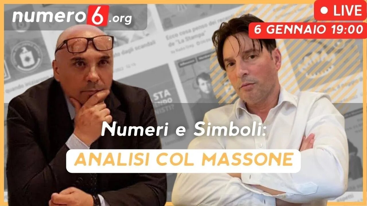 Live: Morris analizza insieme a un massone i significati della simbologia e dei numeri