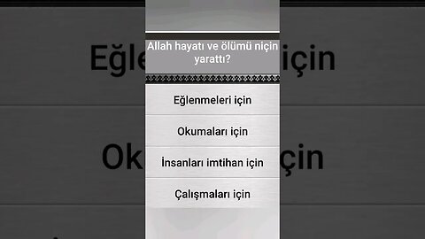 #yarışma #bilgi İSLÂMÎ BİLGİ YARIŞMASI