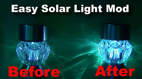 Brighter Dollar Tree Solar Pathway Light Mod