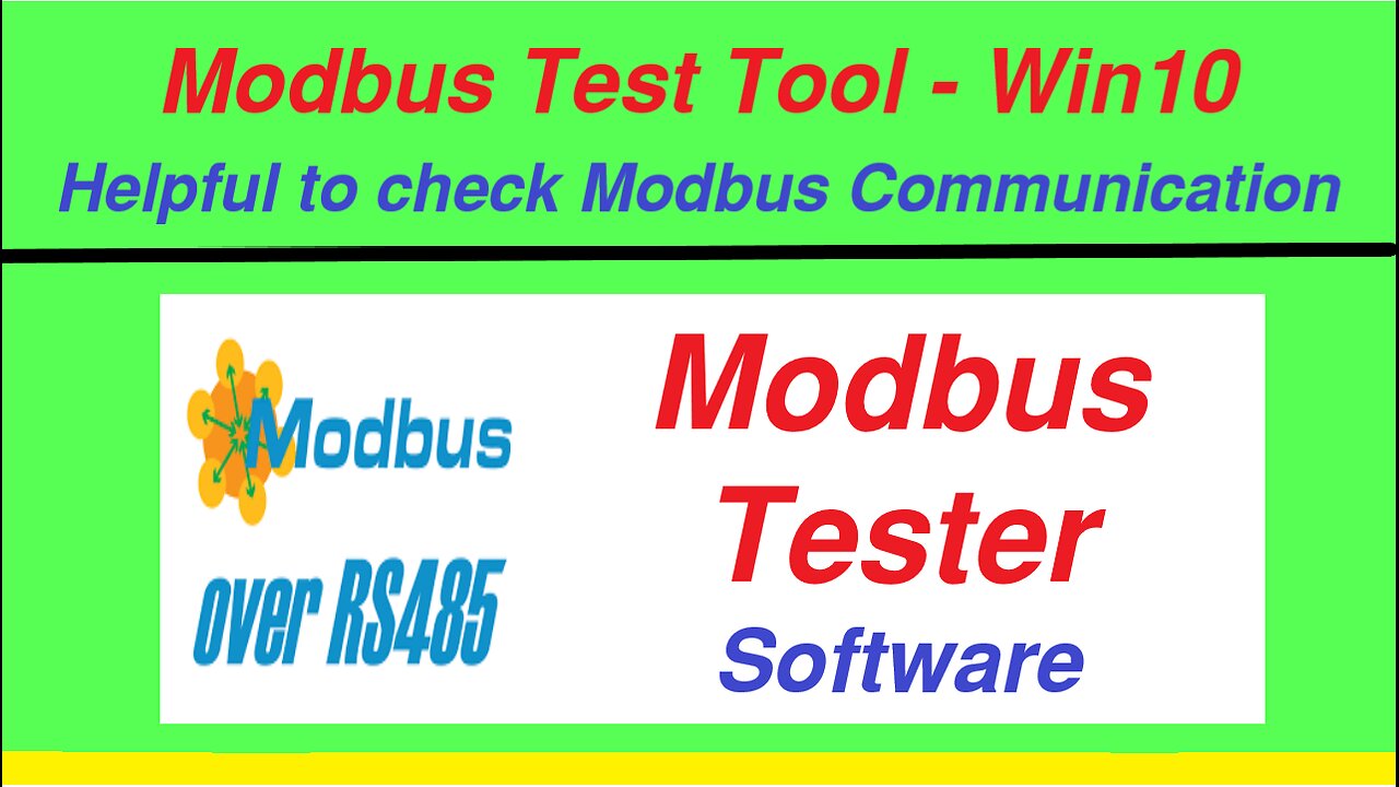 0137 - Modbus tester software test modbus communication on windows 10