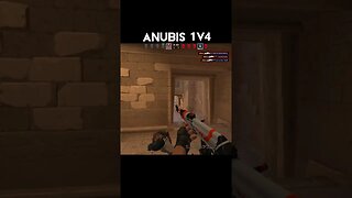 BEST ANUBIS 1V4 CLUTCH🔥 #csgo #shorts #csgoclips #anubis