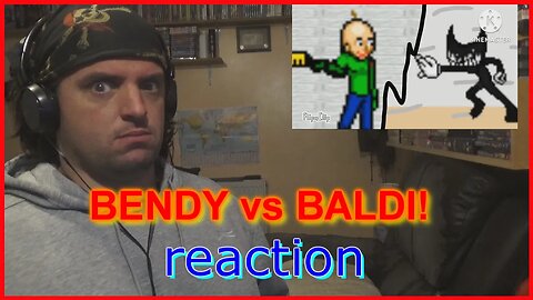 freaky reaction: BENDY vs BALDI!