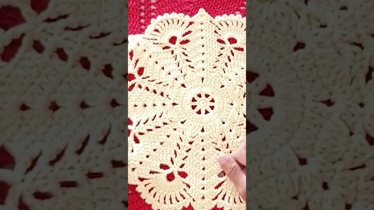 Tapete redondo fácil | 👇🏼Vídeo completo no link abaixo