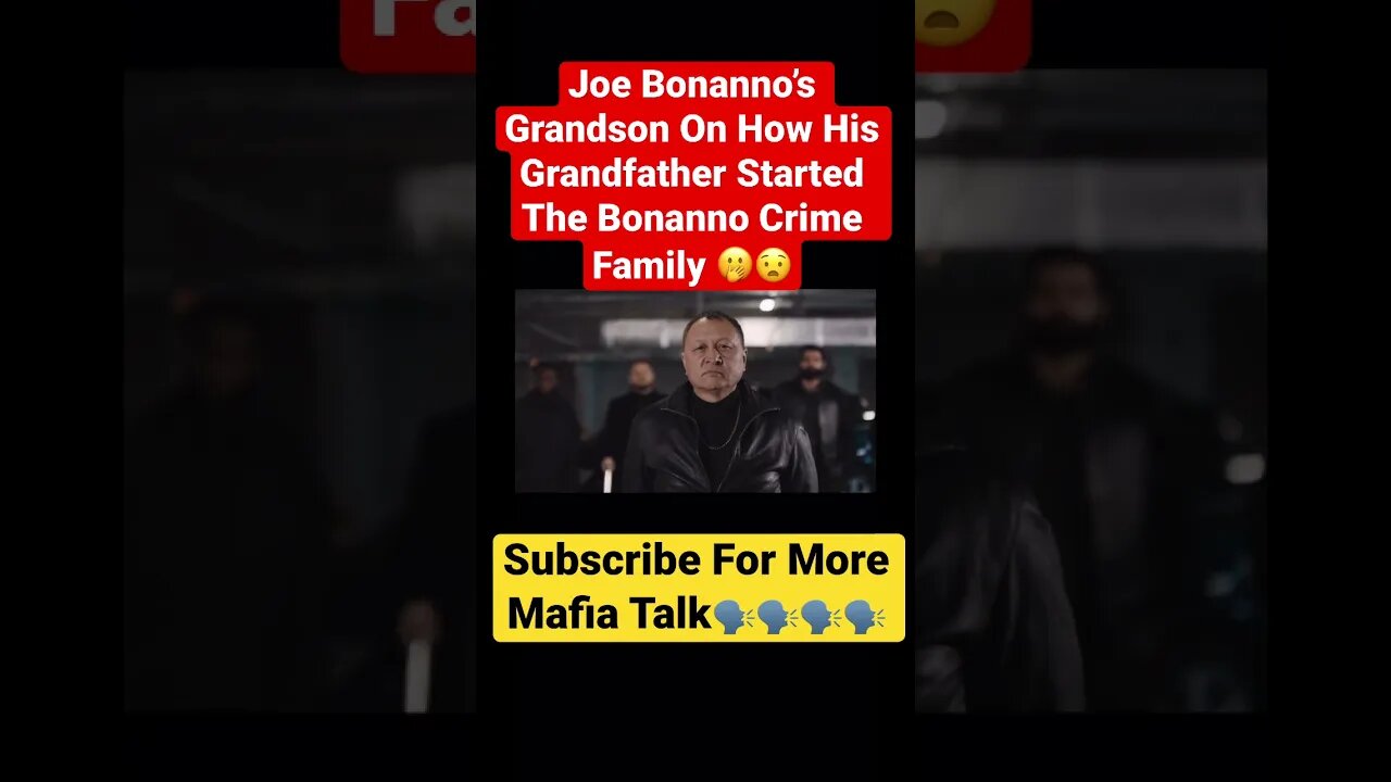 Joe Bonanno’s Grandson On How His Grandfather Started The Bonanno Crime Family 🫢😧 #joebonanno #mob