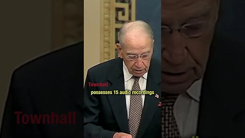 Chuck Grassley claims there are AUDIO RECORDINGS of Biden's alleged bribery scheme