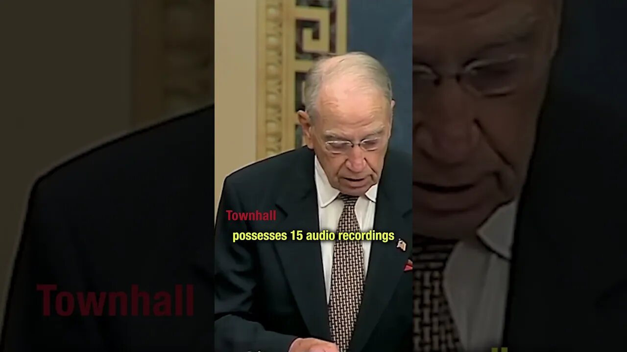 Chuck Grassley claims there are AUDIO RECORDINGS of Biden's alleged bribery scheme