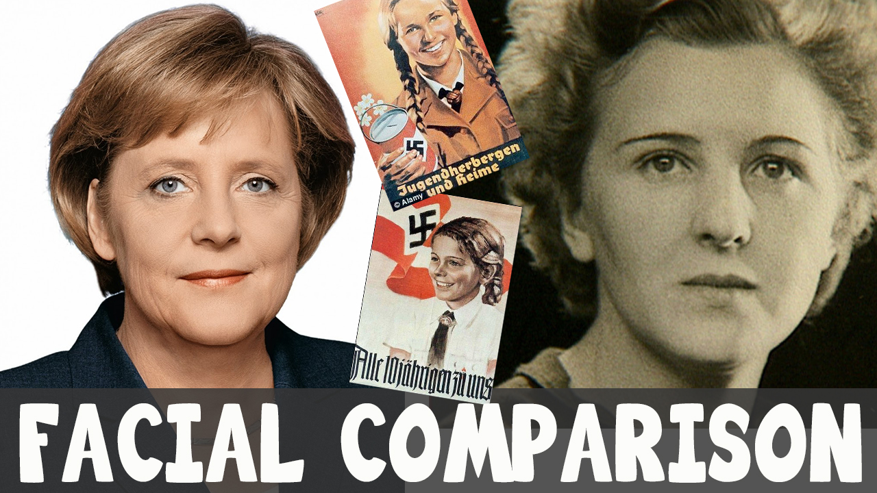 Angela Merkel and Eva Braun Facial Comparison featuring Boogey Belief Bigfoot… You decide!!!