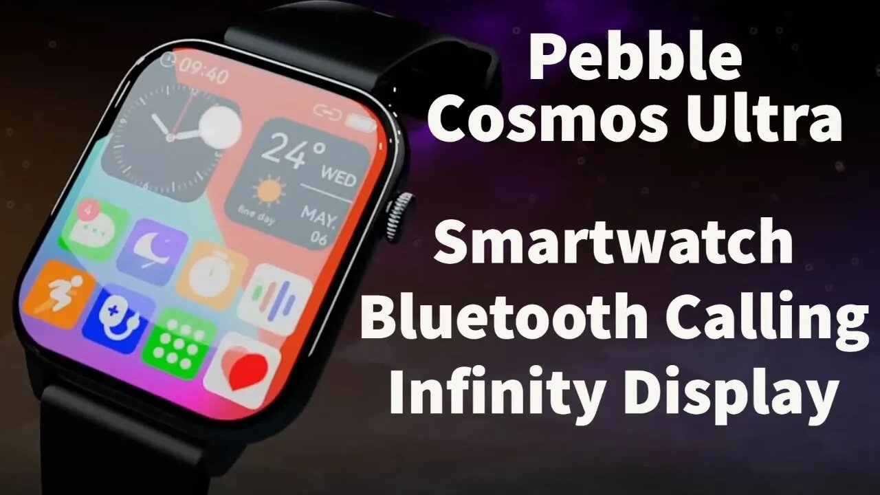 Pebble Cosmos Ultra Smartwatch Infinity Display 1.91"