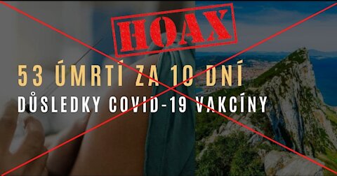 HOAX: 53 mrtvých na Gibraltaru za 10 dní po očkování na COVID-19