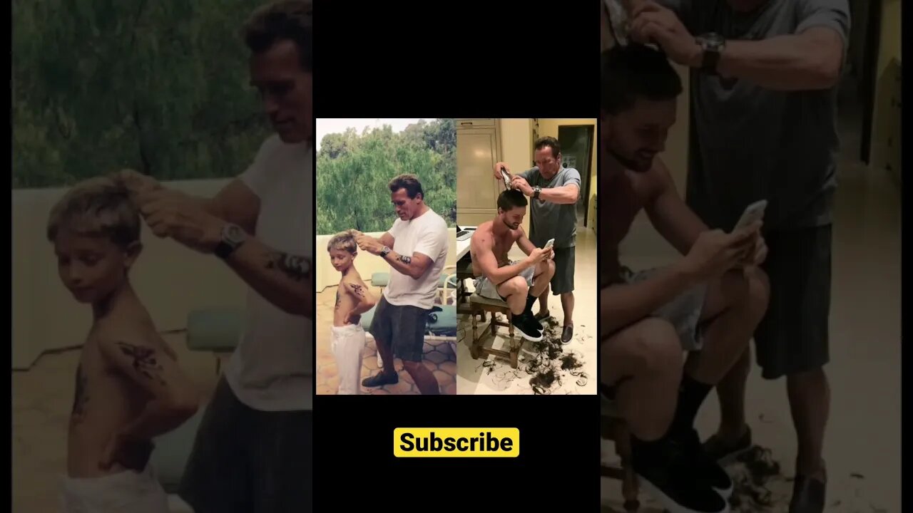 Arnold And His Son #arnoldschwarzenegger #parenting #shorts 