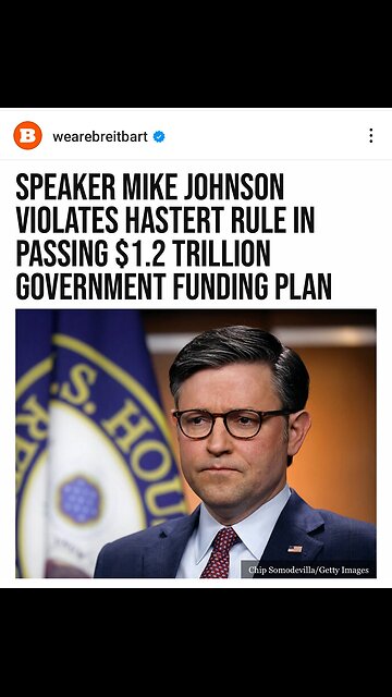 Republican Speaker Johnson Betrays America