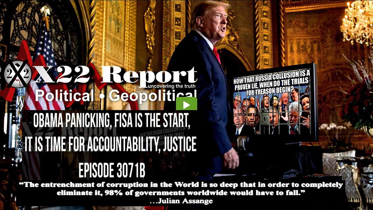 Ep. 3071b - Obama Panicking, FISA Is The Start, It Is Time For Accountability, Justice