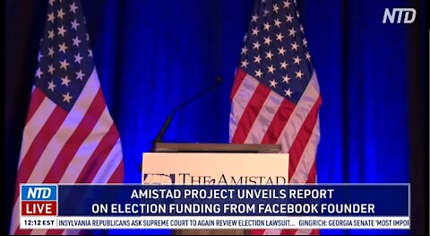 Amistad Project Unveils Report On Election Funding From Facebook Founder Zuckerberg NTD