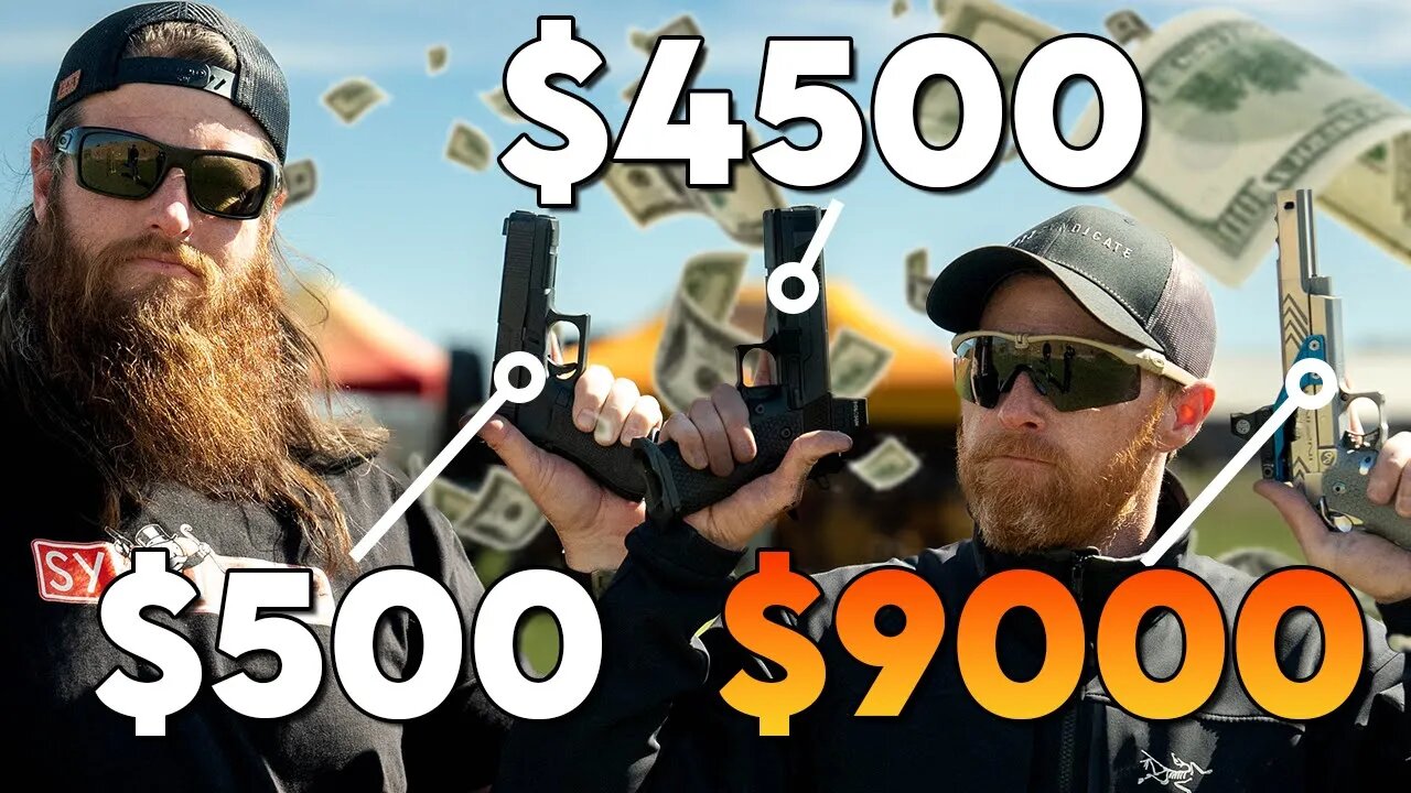 $500 vs $4500 vs $9000 Pistols - Who Wins?