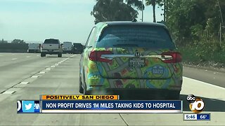 San Diego non-profit that drives kids to hospital hits 1 million miles