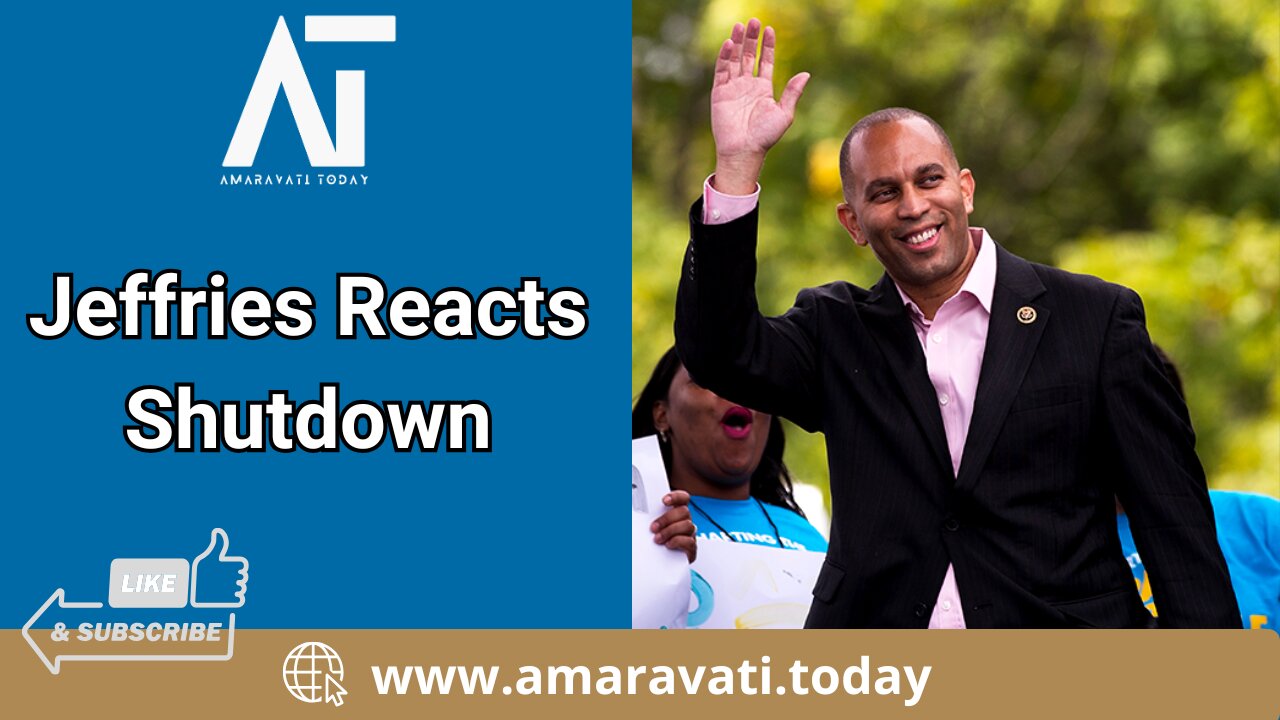 House Minority Leader Jeffries on Government Shutdown Bill 🇺🇸 | Amaravati Today Live