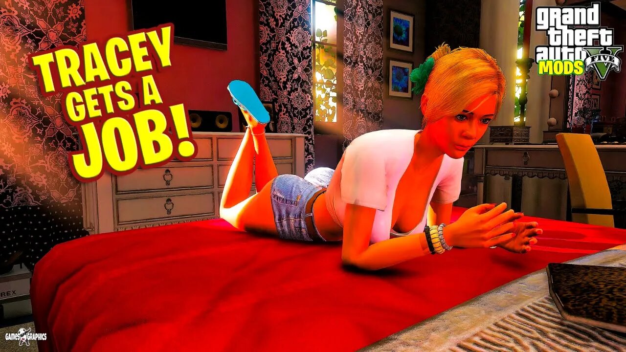 Tracey Gets a Job! (Real Life Mods #231) GTA 5 MODS