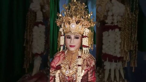 PAKAIAN ADAT PENGANTIN PALEMBANG JUBAH SONGKET ASLI #short #shorts #shortvideo