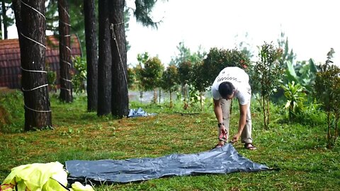 SOLO CAMPING - BERKEMAH DI SAAT HUJAN DAN MENIKMATI SECANGKIR KOPI. ASMR-10