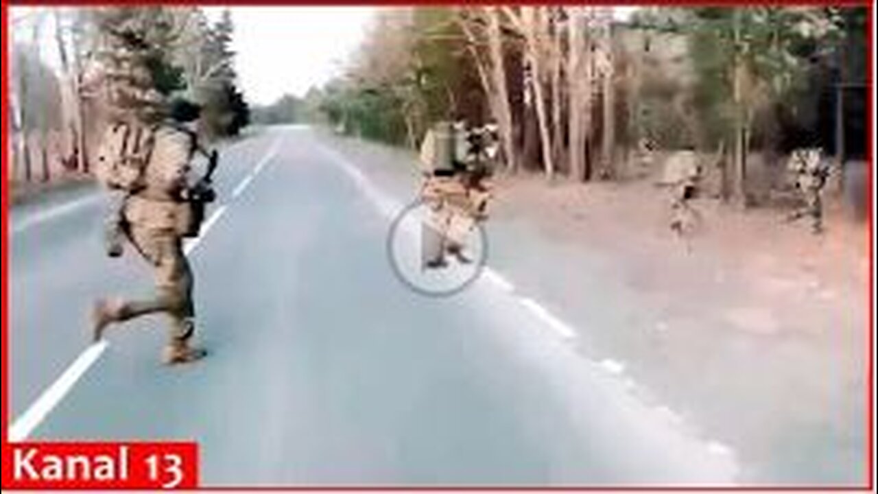 Combat image of Russian volunteers attacking Russian territory - Russian army soldiers surrender