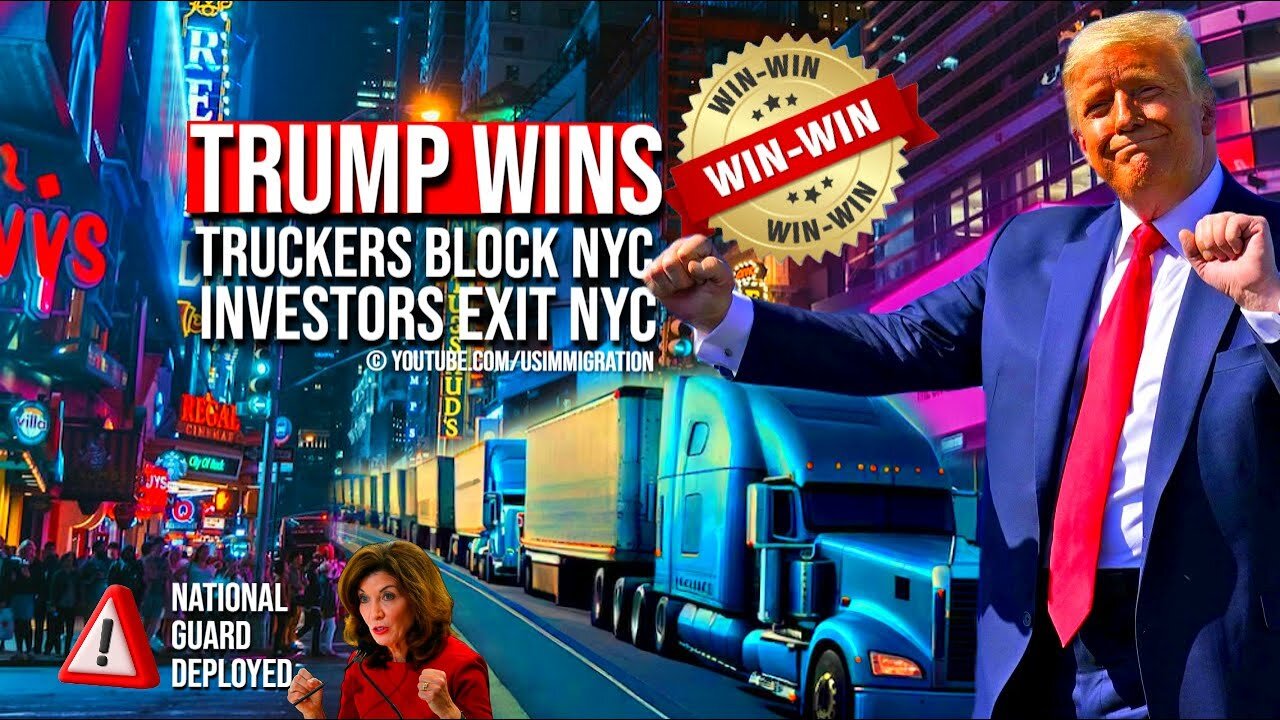 NYC Protest Begins🔥Truckers Block New York! Gov Kathy Hochul Deploys National Guard: LATEST UPDATE!